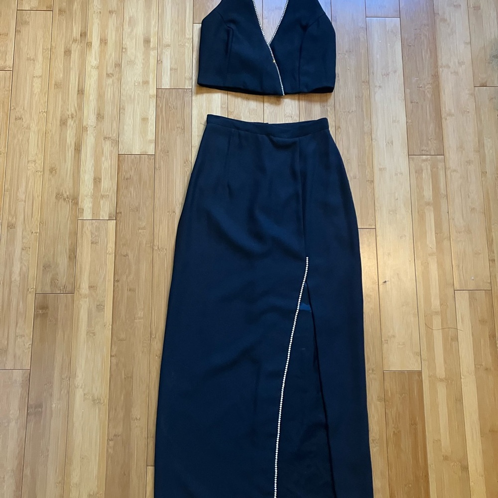 Vintage Dave & Johnny Crop Skirt Set